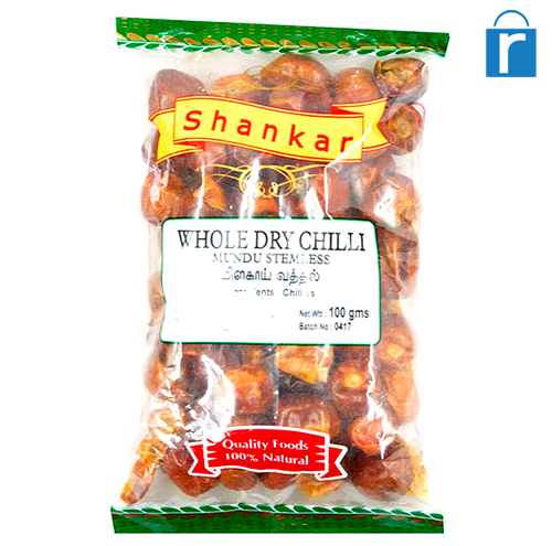 Shankar Whole Dry Chilli Stemless-mundu(Spices)
